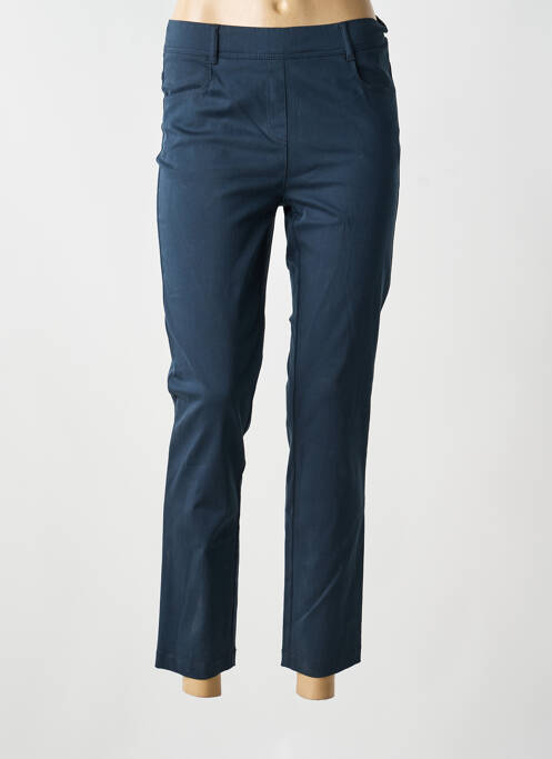 Pantalon 7/8 stretch taille normale bleu FRANK WALDER femme
