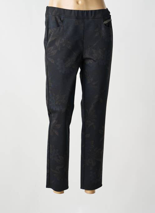 Pantalon 7/8 stretch taille normale noir FRANK WALDER femme