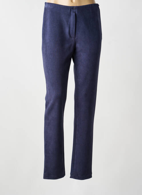 Pantalon droit bleu GUY DUBOUIS femme