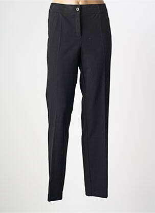 Pantalon droit stretch taille normale noir FRANK WALDER femme