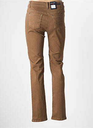 Jeans coupe slim stretch taille normale marron ANNA MONTANA homme