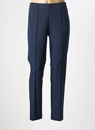 Pantalon slim taille élastique taille normale bleu FRANK WALDER femme