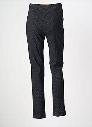 Pantalon slim tissage popeline taille normale noir ANNA MONTANA femme
