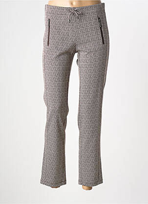 Pantalon droit stretch taille normale marron BARBARA LEBEK femme