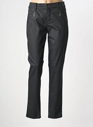 Pantalon slim stretch taille normale noir ANNA MONTANA femme