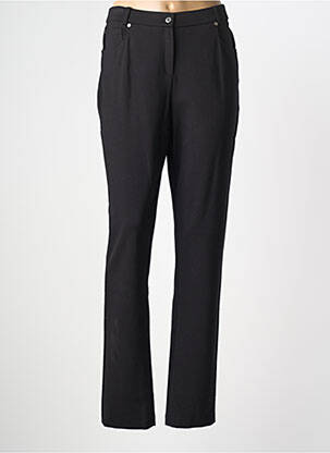 Pantalon slim tissage popeline taille normale noir GUY DUBOUIS femme