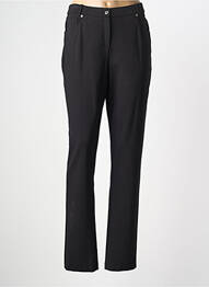 Pantalon slim tissage popeline taille normale noir GUY DUBOUIS femme