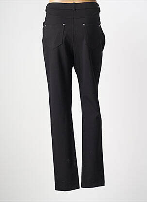 Pantalon slim tissage popeline taille normale noir GUY DUBOUIS femme