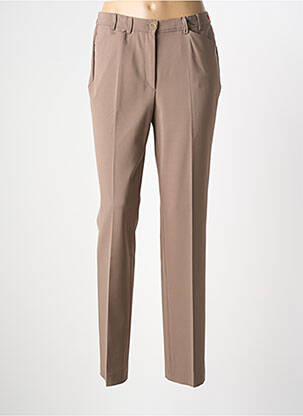 Pantalon droit stretch taille normale marron GARDEUR femme