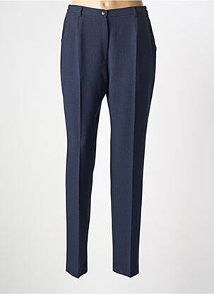 Pantalon droit taille élastique taille normale bleu GUY DUBOUIS femme