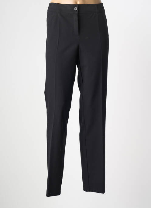 Pantalon droit stretch taille normale noir FRANK WALDER femme