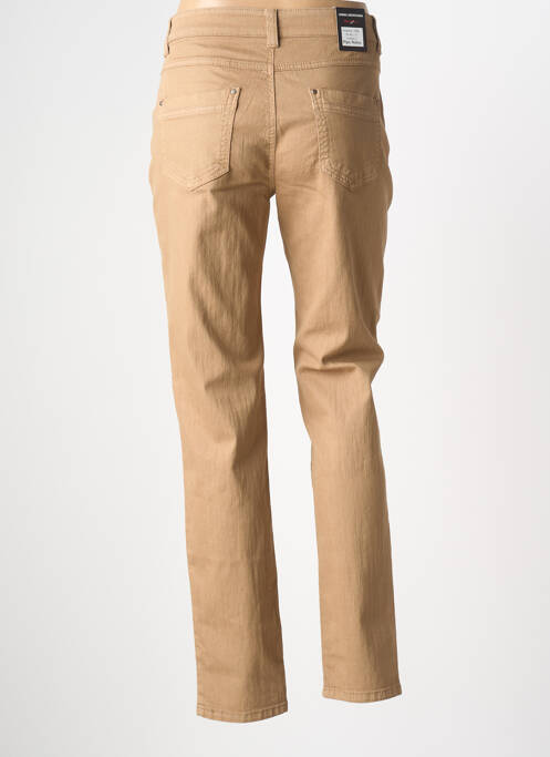 Jeans coupe slim tissage brut taille normale marron ANNA MONTANA femme