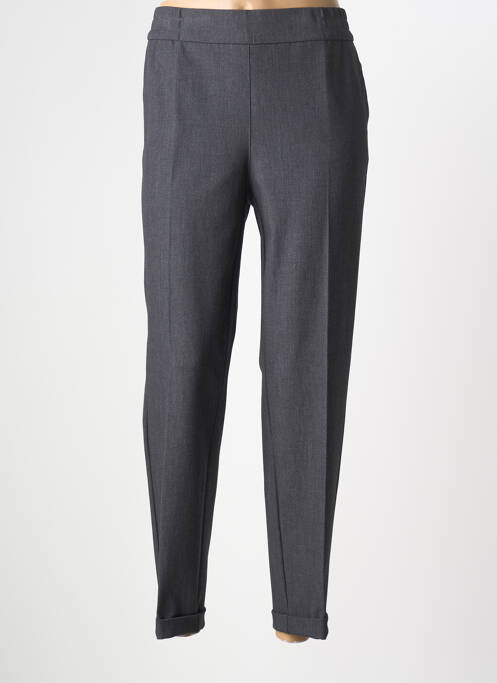 Pantalon slim taille élastique taille normale gris FRANK WALDER femme