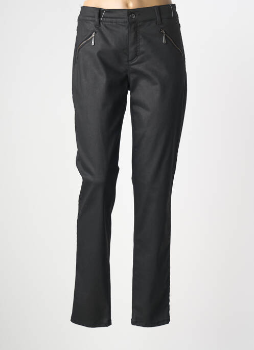 Pantalon slim stretch taille normale noir ANNA MONTANA femme