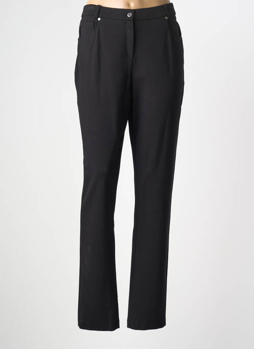 Pantalon slim tissage popeline taille normale noir GUY DUBOUIS femme