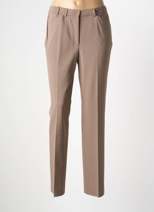 Pantalon droit stretch taille normale marron GARDEUR femme