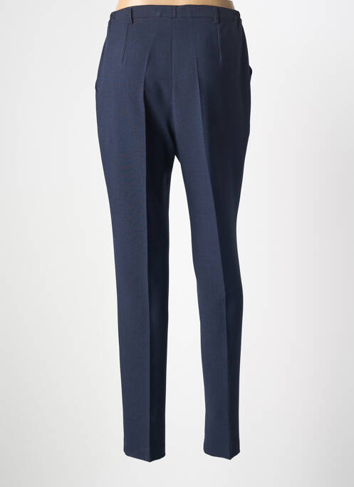 Pantalon droit tissage crêpe taille normale bleu GUY DUBOUIS femme