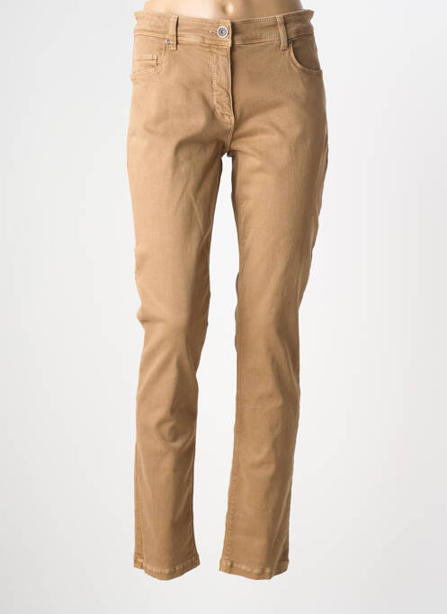 Jeans coupe slim marron BETTY BARCLAY femme