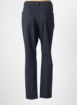 Pantalon slim tissage popeline taille normale bleu LCDN femme