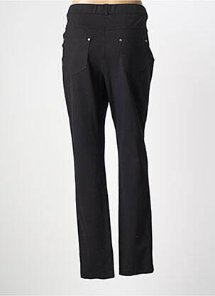 Pantalon slim tissage popeline taille normale noir GUY DUBOUIS femme