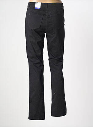 Pantalon droit stretch taille normale noir FRANK WALDER femme