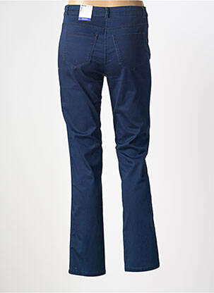 Pantalon slim tissage popeline taille normale bleu FRANK WALDER femme