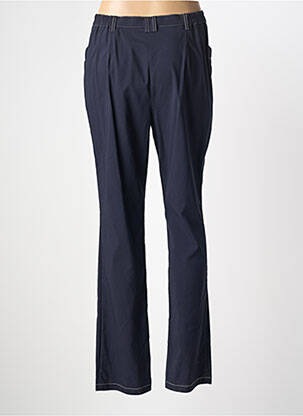 Pantalon droit tissage crêpe taille normale bleu TELMAIL femme