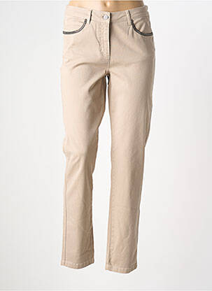 Jeans coupe slim tissage brut taille normale beige RABE femme