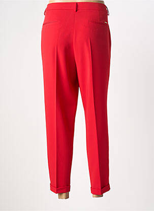 Pantalon 7/8 stretch taille normale rouge LCDN femme