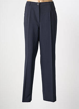 Pantalon droit tissage crêpe taille normale bleu GARDEUR femme
