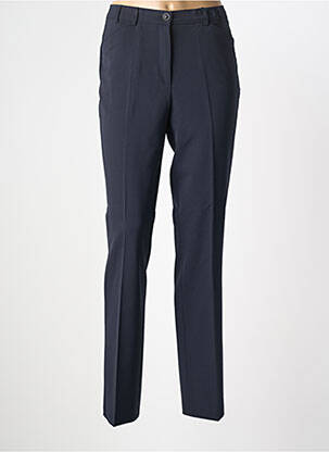 Pantalon droit tissage crêpe taille normale bleu GARDEUR femme
