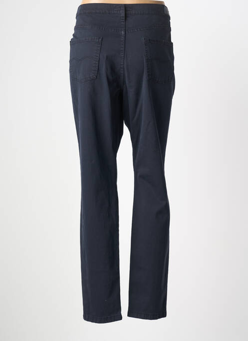 Pantalon slim tissage popeline taille normale bleu LCDN femme