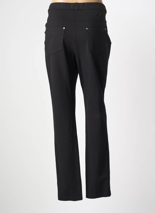 Pantalon slim tissage popeline taille normale noir GUY DUBOUIS femme