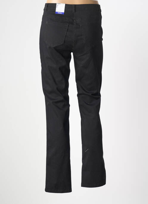 Pantalon droit stretch taille normale noir FRANK WALDER femme