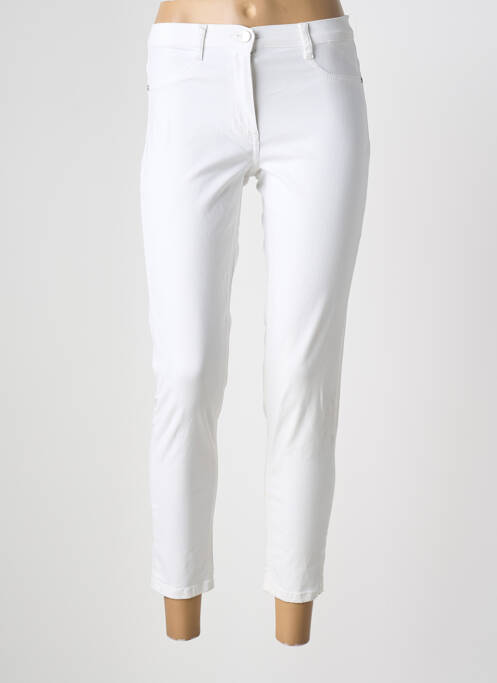 Pantalon 7/8 stretch taille normale blanc BETTY BARCLAY femme