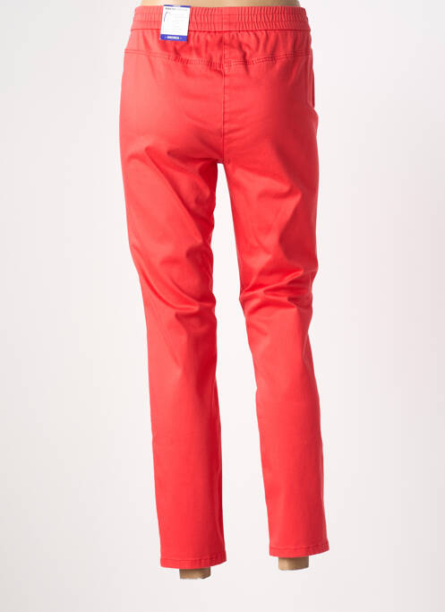 Jegging tissage popeline taille normale rouge FRANK WALDER femme