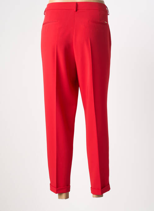 Pantalon 7/8 stretch taille normale rouge LCDN femme