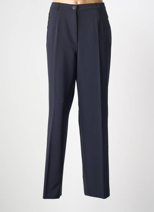 Pantalon droit tissage crêpe taille normale bleu GARDEUR femme