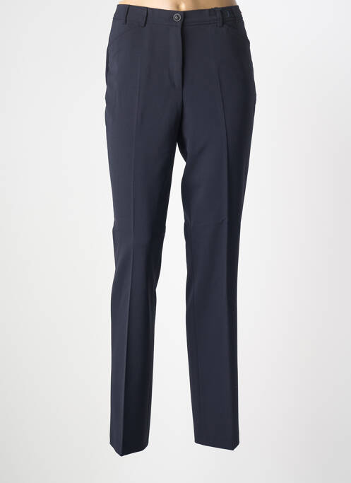 Pantalon droit tissage crêpe taille normale bleu GARDEUR femme