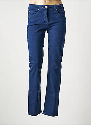 Jeans coupe slim stretch taille normale bleu ANNA MONTANA femme