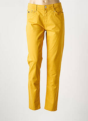 Jeans coupe slim taille basse taille basse jaune FUEGO WOMAN femme