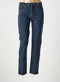 Jeans coupe slim stretch taille normale bleu ANNA MONTANA femme