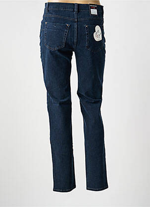 Jeans coupe slim stretch taille normale bleu ANNA MONTANA femme