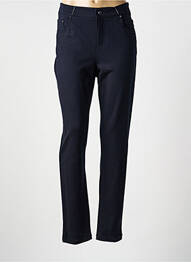 Pantalon slim stretch taille normale bleu ANNA MONTANA femme