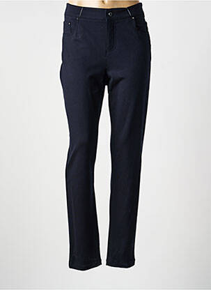 Pantalon slim stretch taille normale bleu ANNA MONTANA femme
