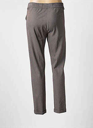 Pantalon slim taille élastique taille normale marron FRANK WALDER femme