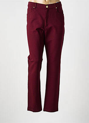 Pantalon slim stretch taille normale rouge LCDN femme