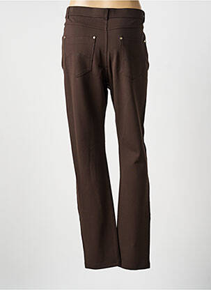 Pantalon slim stretch taille normale marron LCDN femme