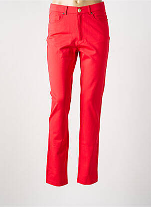 Pantalon slim stretch taille normale rouge LCDN femme
