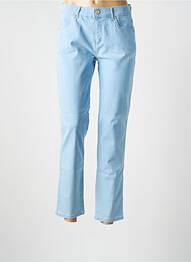 Jeans coupe slim stretch taille normale bleu ANNA MONTANA femme